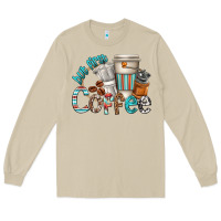 Mushroom but first coffee Long Sleeve Tee - texasbilliewilder