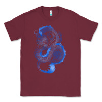 Burgundy blue dragon Classic Tee - RanaPortraitStore