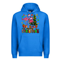 True Royal flamingo merry christmas Premium Hoodie - AdoDesignShop