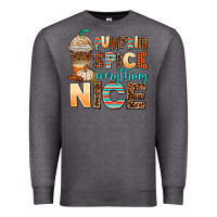 Charcoal Heather pumpkin spice everything nice Premium Sweatshirt - AdoDesignShop