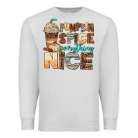 Dove Grey pumpkin spice everything nice Premium Sweatshirt - AdoDesignShop