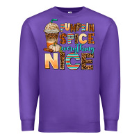 Purple pumpkin spice everything nice Premium Sweatshirt - AdoDesignShop