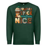 Sports Green pumpkin spice everything nice Premium Sweatshirt - AdoDesignShop