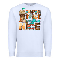 White pumpkin spice everything nice Premium Sweatshirt - AdoDesignShop