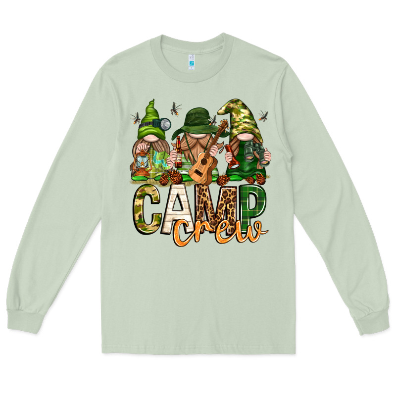 Camp Crew With Gnomies Long Sleeve Tee by texasbilliewilder | Teevron