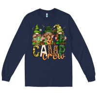 Navy camp crew with gnomies Long Sleeve Tee - texasbilliewilder