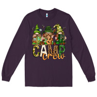 Plum camp crew with gnomies Long Sleeve Tee - texasbilliewilder