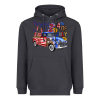 Smoke western truck fourth of july america Heavyweight Hoodie - FaDigitalArtStudio