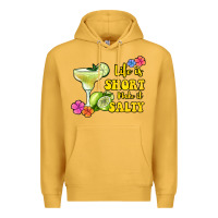 Mustard life is short make it salty Premium Hoodie - Jasminsmagicworld