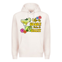 Pale Pink life is short make it salty Premium Hoodie - Jasminsmagicworld