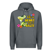Rock life is short make it salty Premium Hoodie - Jasminsmagicworld