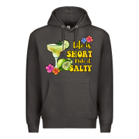 Smoke life is short make it salty Premium Hoodie - Jasminsmagicworld