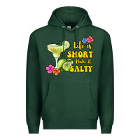 Sports Green life is short make it salty Premium Hoodie - Jasminsmagicworld