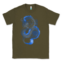 Army Green blue dragon Classic Tee - RanaPortraitStore