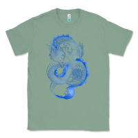 Sage blue dragon Classic Tee - RanaPortraitStore