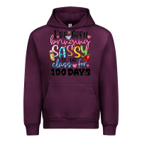 Mauve Wine 100 days of school Urban Hoodie - MaliasSmallBusiness