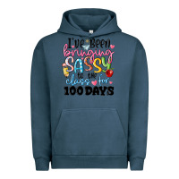 Pigment Midnight Navy 100 days of school Urban Hoodie - MaliasSmallBusiness