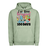 Pigment Oil Green 100 days of school Urban Hoodie - MaliasSmallBusiness