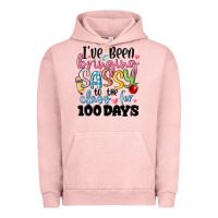 Pigment Salmon 100 days of school Urban Hoodie - MaliasSmallBusiness