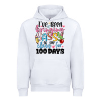 White 100 days of school Urban Hoodie - MaliasSmallBusiness