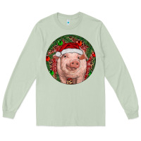 Matcha Pig Christmas Long Sleeve Tee - RanaPortraitStore