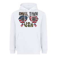 White small town usa Heavyweight Hoodie - CowhideDigitalArt