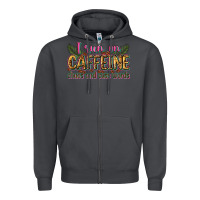 Smoke i run on caffeine chaos and cuss words Zipper Hoodie - Zillion Design Studio
