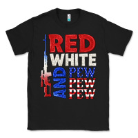 Black red white and pew pew pew Classic Tee - texasbilliewilder
