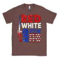 Chestnut red white and pew pew pew Classic Tee - texasbilliewilder