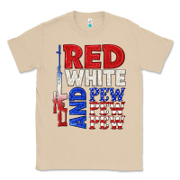 Mushroom red white and pew pew pew Classic Tee - texasbilliewilder