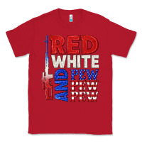 Red red white and pew pew pew Classic Tee - texasbilliewilder