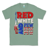 Sage red white and pew pew pew Classic Tee - texasbilliewilder