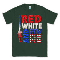 Sports Green red white and pew pew pew Classic Tee - texasbilliewilder