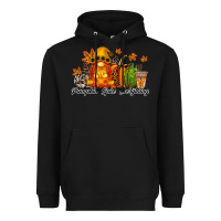 Black Pumpkin Spice Everything Heavyweight Hoodie - RacoonDesign