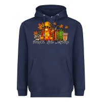 Navy Pumpkin Spice Everything Heavyweight Hoodie - RacoonDesign