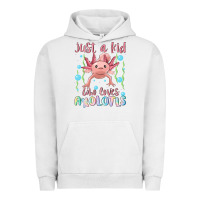 Pigment Lunar Rock just a kid who loves axolotls Urban Hoodie - MaliasSmallBusiness