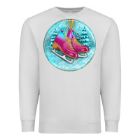 Dove Grey ice skate christmas ornament Premium Sweatshirt - BundleAndBundleShop