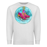 Oatmeal Heather ice skate christmas ornament Premium Sweatshirt - BundleAndBundleShop