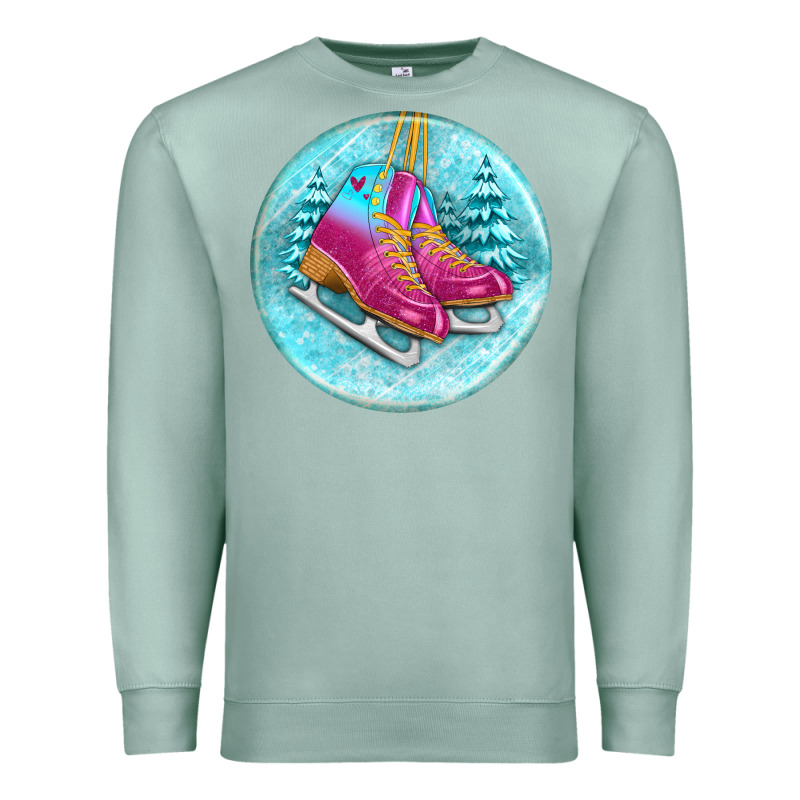 Ice Skate Christmas Ornament Premium Sweatshirt by BundleAndBundleShop | Teevron
