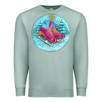 Seafoam ice skate christmas ornament Premium Sweatshirt - BundleAndBundleShop
