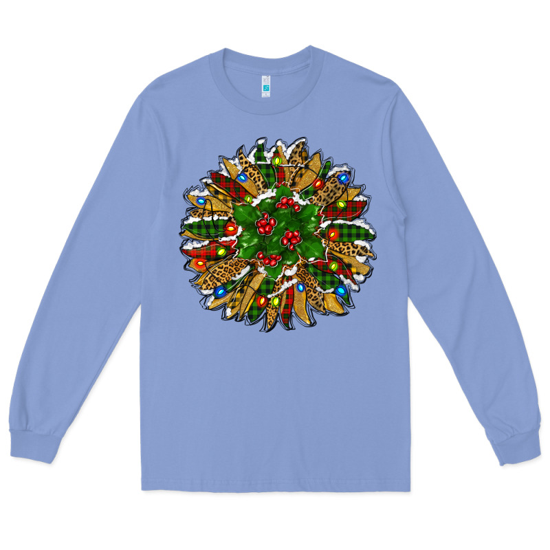 Leopard Christmas Sunflower Long Sleeve Tee by RanaPortraitStore | Teevron