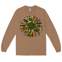 Toasted Coconut Leopard Christmas Sunflower Long Sleeve Tee - RanaPortraitStore