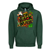 Sports Green dope black nurse Zipper Hoodie - Zillion Design Studio
