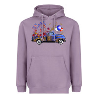 Lavender western truck fourth of july Heavyweight Hoodie - FaDigitalArtStudio
