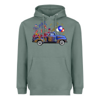 Sage western truck fourth of july Heavyweight Hoodie - FaDigitalArtStudio