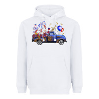 White western truck fourth of july Heavyweight Hoodie - FaDigitalArtStudio