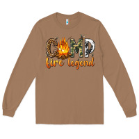 Toasted Coconut camp fire legend with fire Long Sleeve Tee - texasbilliewilder