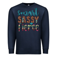 Navy smart  sassy fierce Premium Sweatshirt - JahusDesignShop