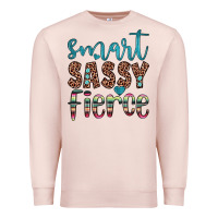 Pale Pink smart  sassy fierce Premium Sweatshirt - JahusDesignShop