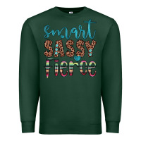 Sports Green smart  sassy fierce Premium Sweatshirt - JahusDesignShop